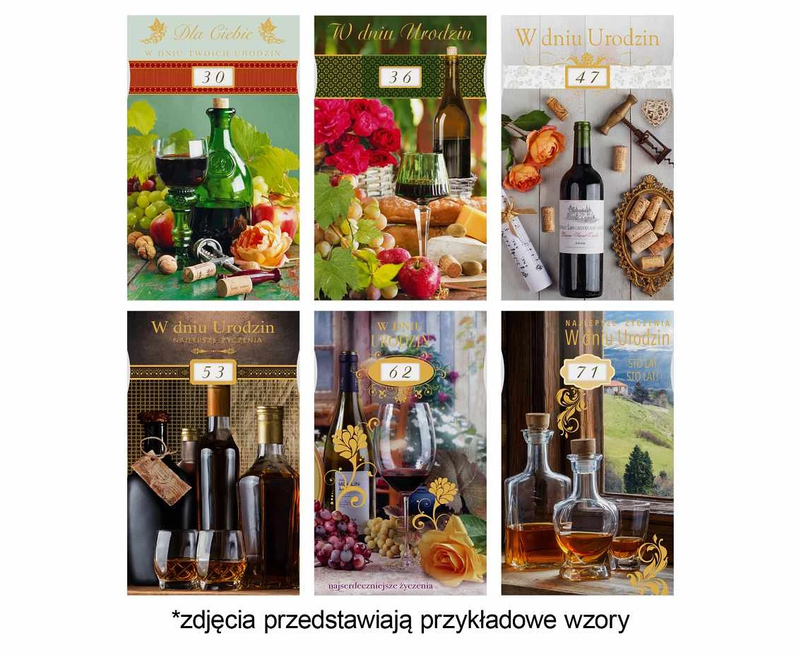 Laurka z cyframi na kółkach LO 115x190 Urodziny zest. 708 Butelki - Cyfry, Foto, Męskie