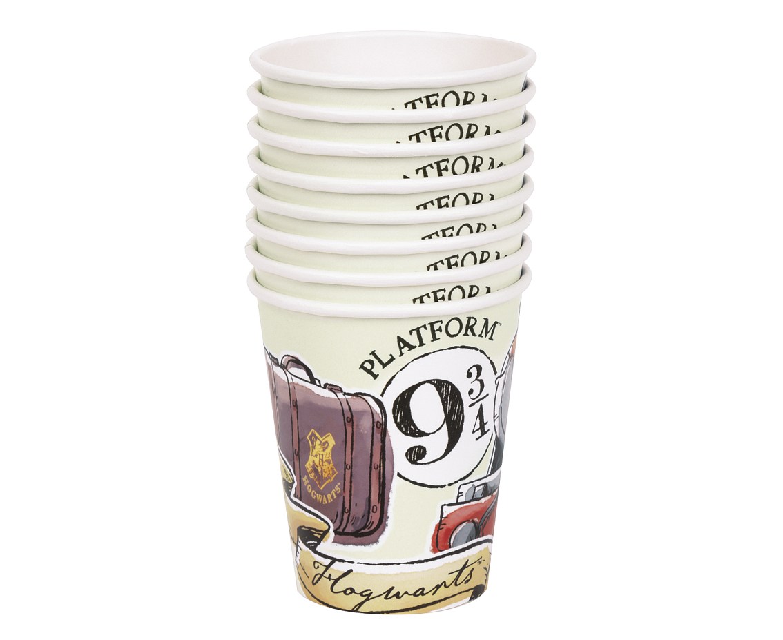 Kubeczki pap. Harry Potter, 250 ml. 8 szt.