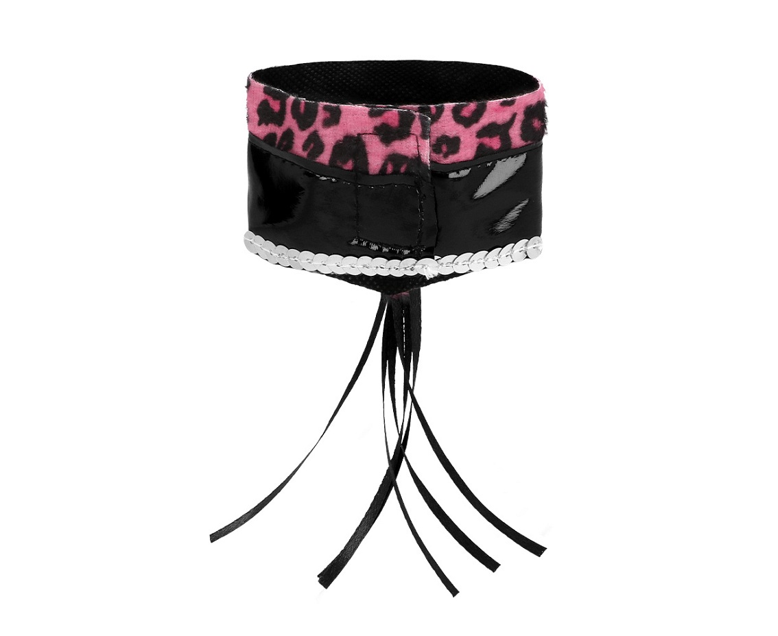 Zestaw Różowy Gepard (opaska, choker, 2 bransoletki, ogon)