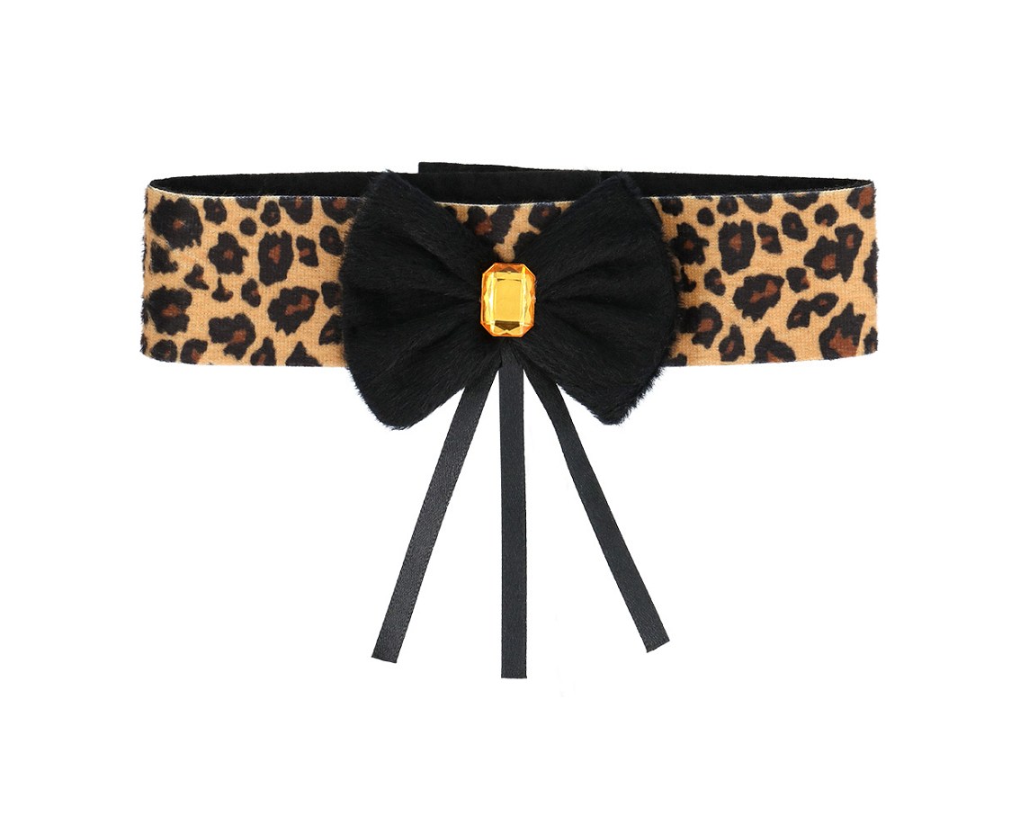 Zestaw Uroczy Gepard (opaska, choker, 2 bransoletki, ogon)