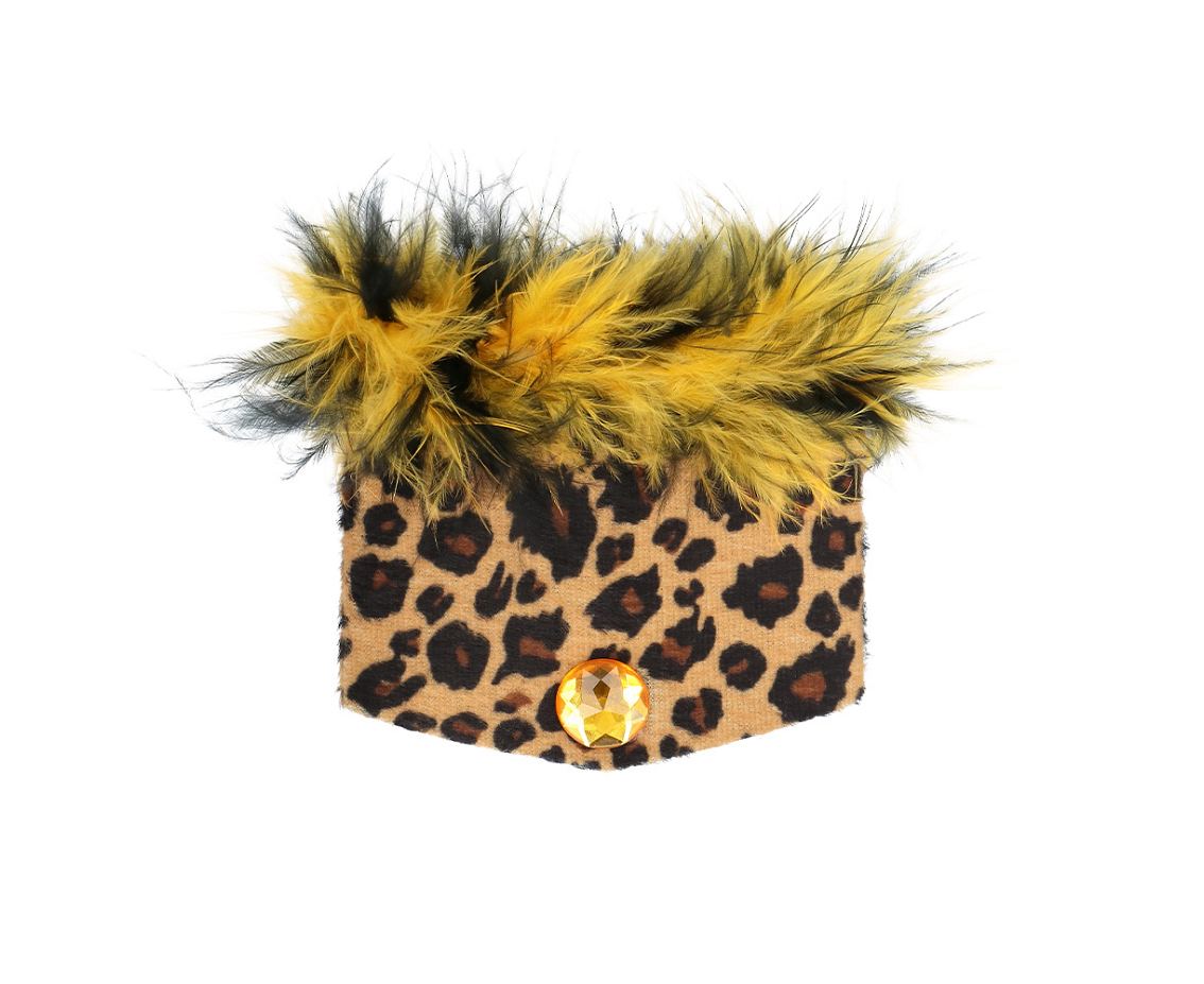 Zestaw Uroczy Gepard (opaska, choker, 2 bransoletki, ogon)