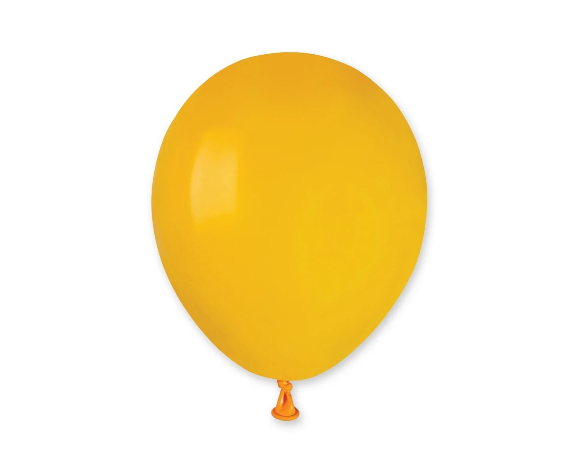 Balony Gemar 5", pastel ciemnożółte, 100szt.