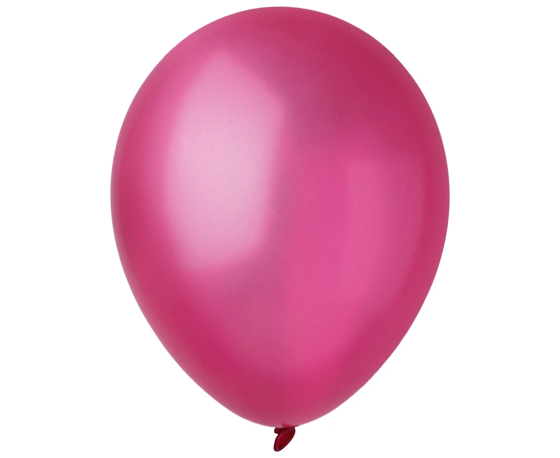 Balony Decomex 9", metalik fuksja, 100szt.