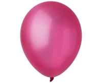 Balony Decomex 9", metalik fuksja, 100szt.
