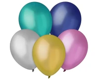 Balony Decomex 9", metalik mix, 100szt.