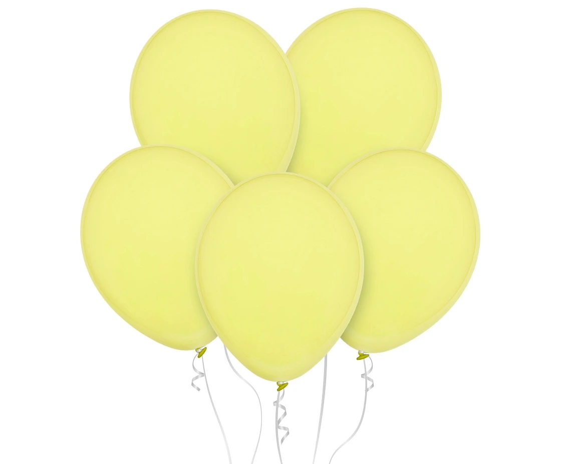Balony Decomex 11", pastel żółtawe, 100szt.