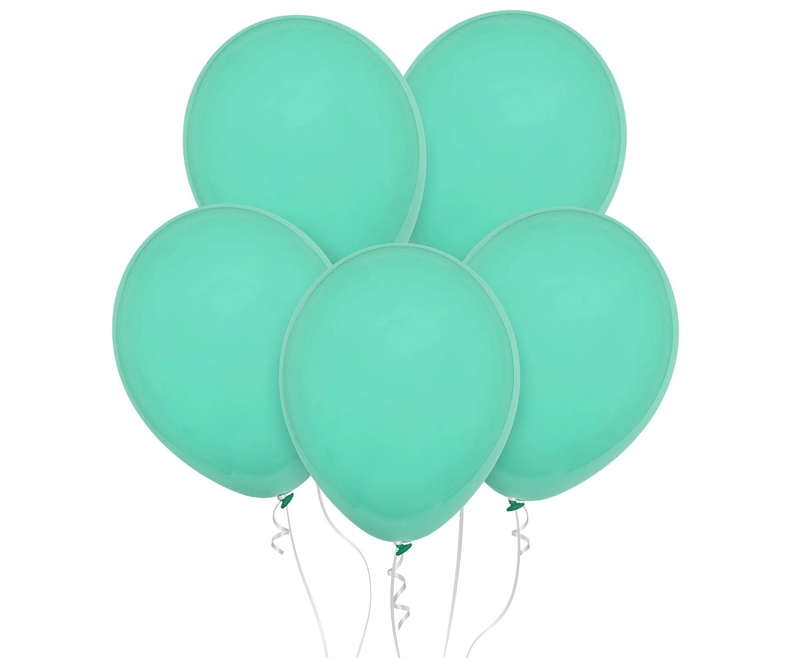 Balony Decomex 11", pastel matowe zielone, 100szt.