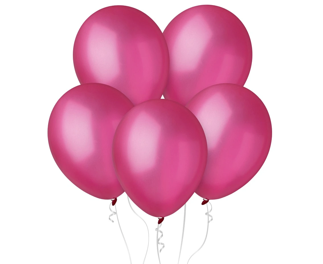 Balony Decomex 11", metalik fuksja, 100szt.