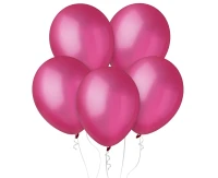 Balony Decomex 11", metalik fuksja, 100szt.