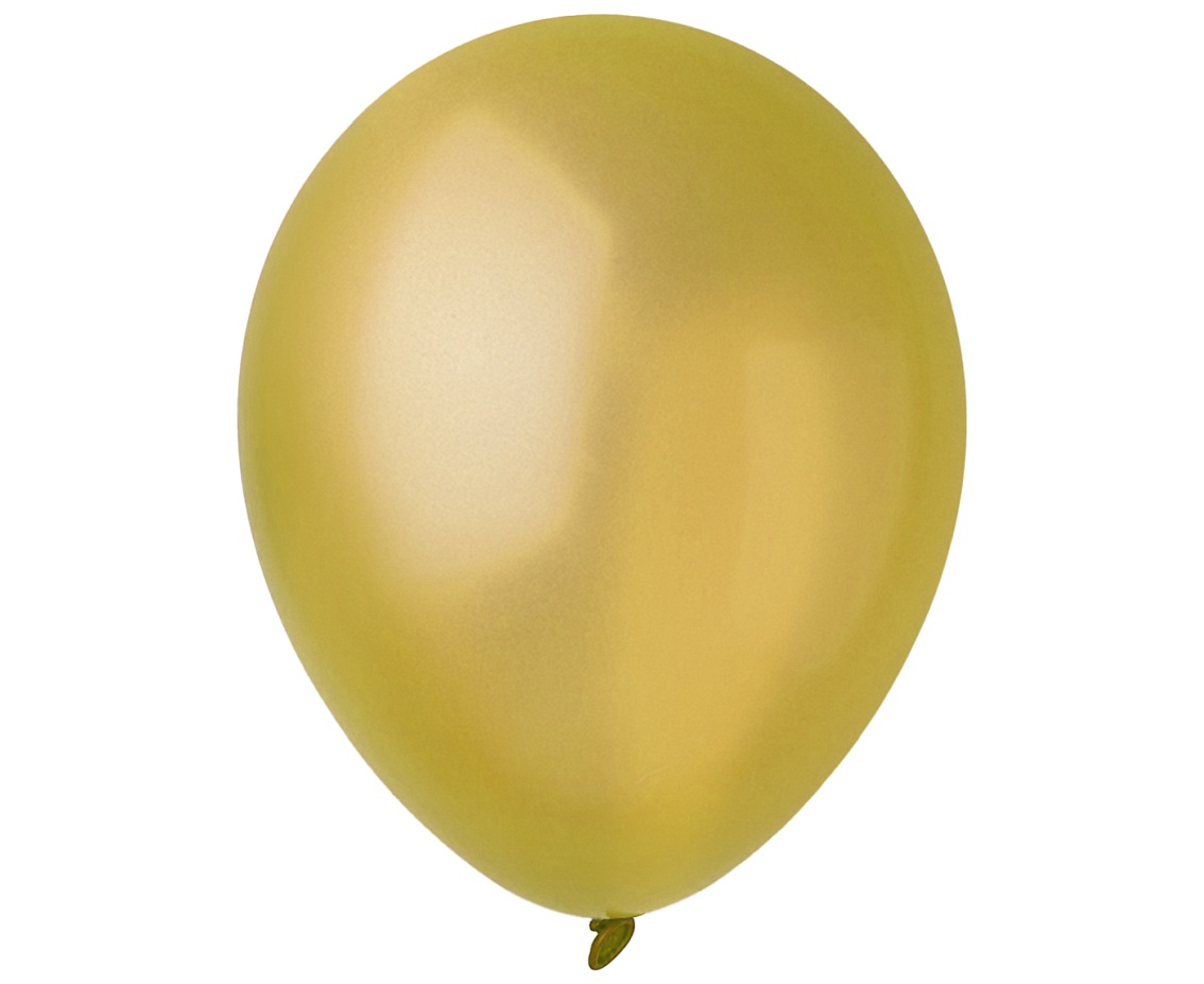 Balony Decomex 11", metalik złote, 100szt.