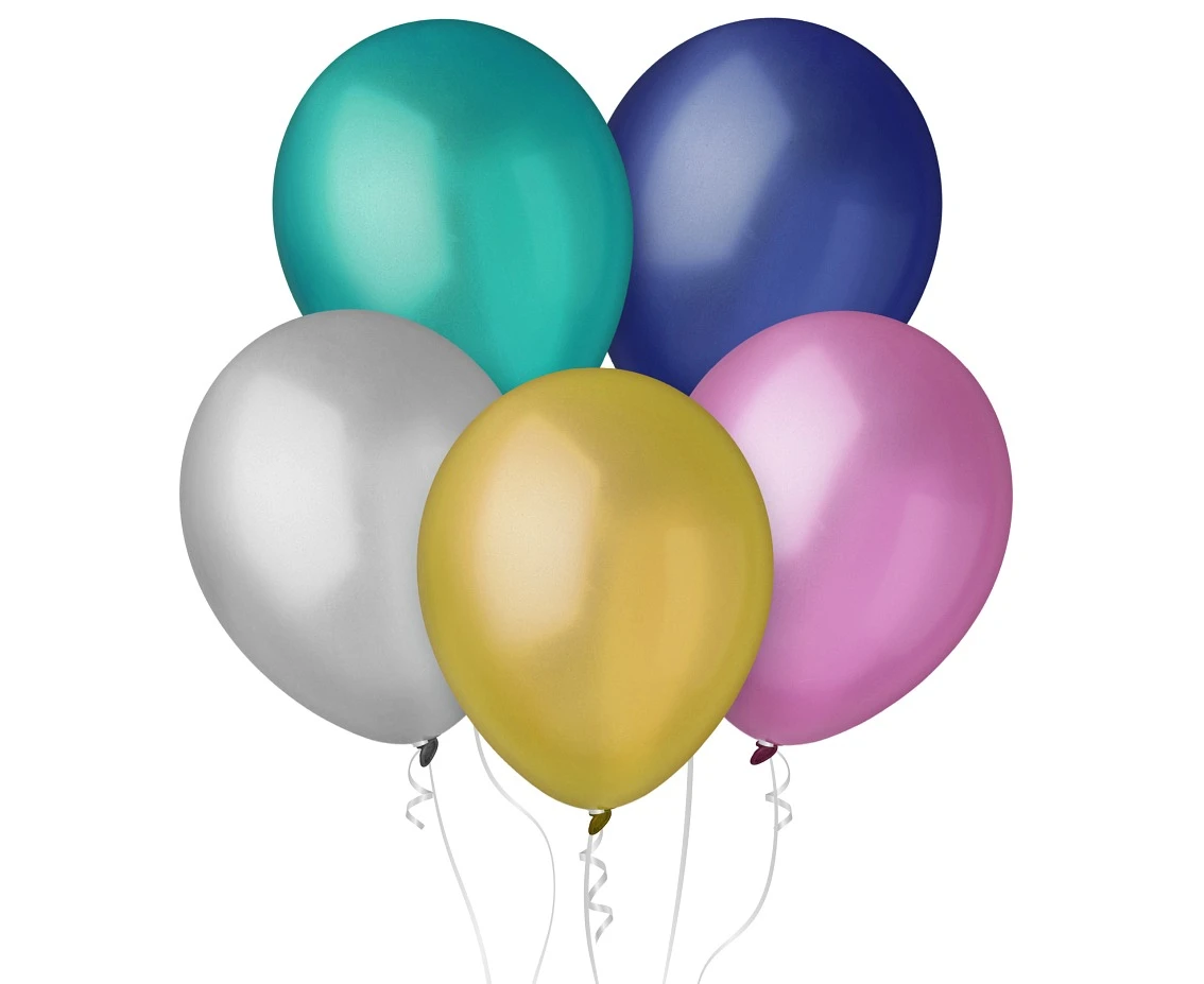 Balony Decomex 11", metalik mix, 100szt.