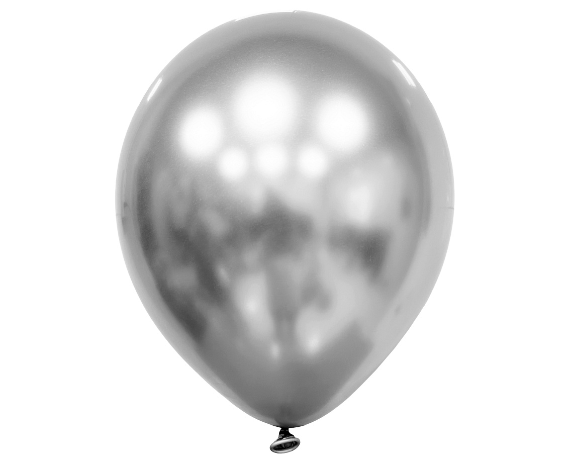 Balony Decomex 11", platyna srebrne, 100szt.