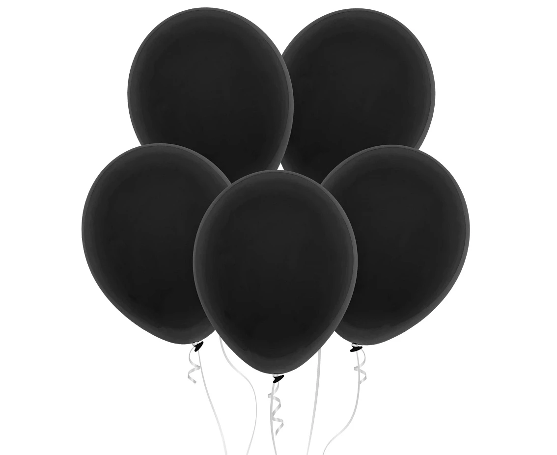 Balony Decomex 18", pastel czarne, 25szt.