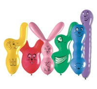 Balony Gemar", kształty gpf, mix balonów, 50szt.