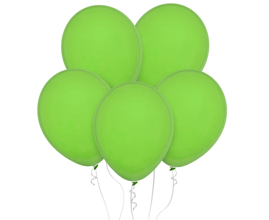 Balony Decomex 18", pastel limonkowa zieleń, 25szt.