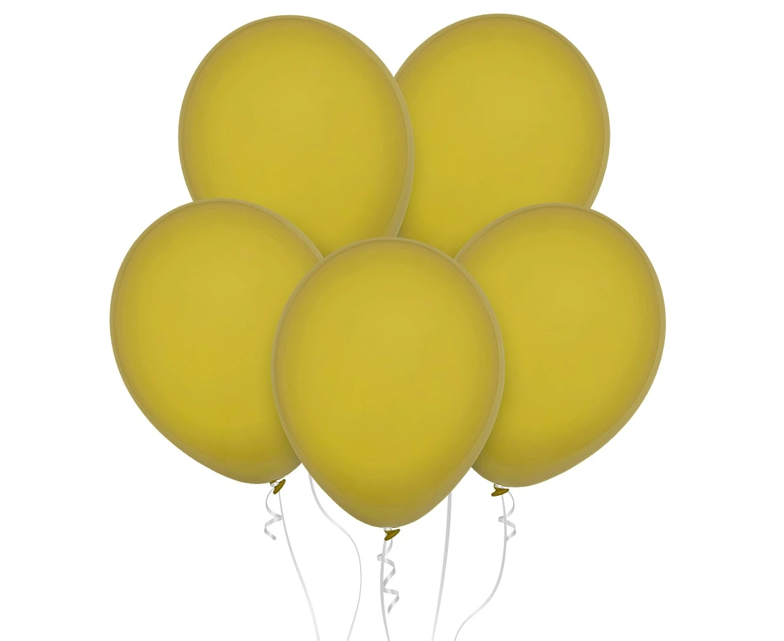 Balony Decomex 18", pastel musztardowe, 25szt.