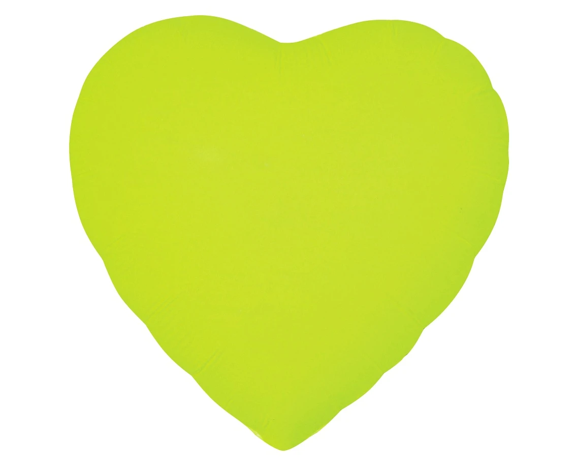 Balon foliowy Serce, fluor żółty, 18"