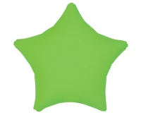 Balon foliowy Gwiazda, fluor zielony, 19"