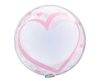 Balon Takara Bubble Balloon - Serca i serduszka, 555 mm/ 10 szt. (rozm. QL 24,0") KK