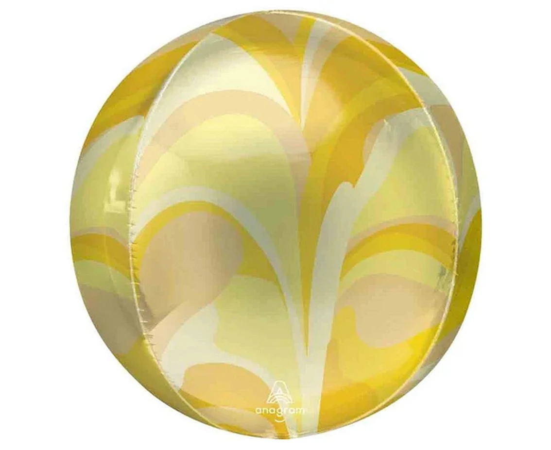 Balon foliowy ORBZ - Kula złota macro marble (pakowany) KK