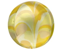 Balon foliowy ORBZ - Kula złota macro marble (pakowany) KK