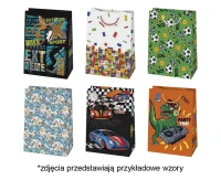 Torebka prezentowa T5 230x320x110 Ogólne zest. 194 Dziecięce - Chłopiec, mix, 1 szt.