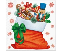 Serwetki wzorzyste Bag with Gifts 33x33 cm / 20 szt.