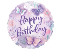Balon foliowy 18" CIR - Flutter Happy Birthday KK