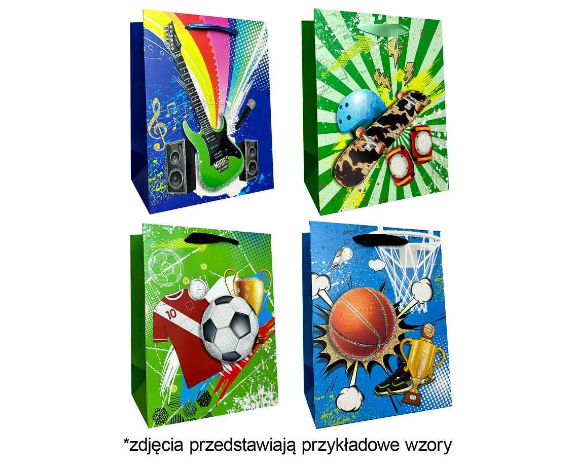 Torebka prezentowa JP 3021C 18x23x10cm mix, 1 szt.