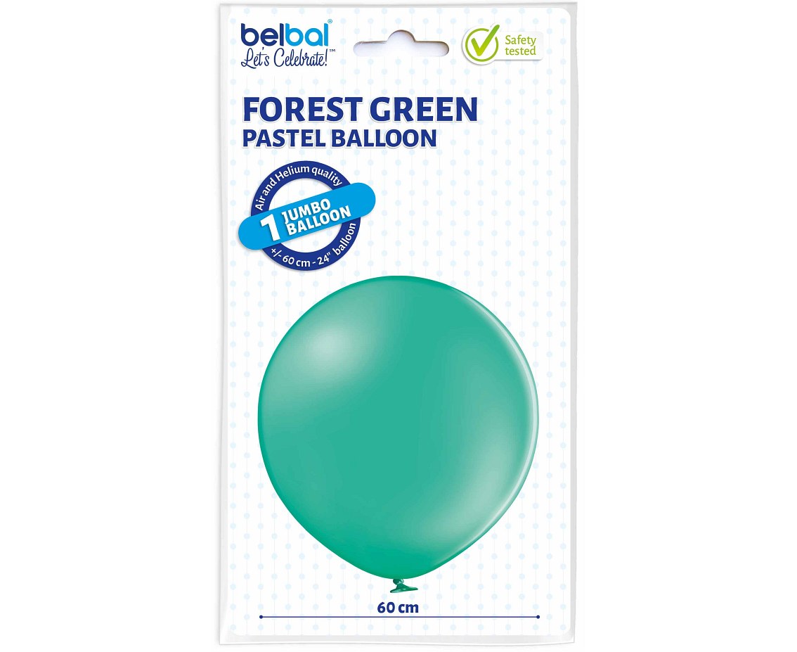 Balony Belbal 24", B250-005, (forest green) leśna zieleń, 5szt. KK
