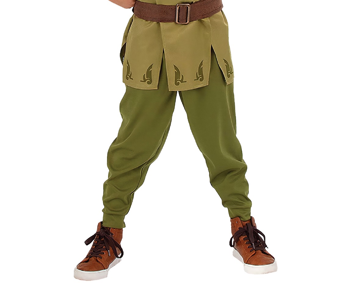 Zestaw dla dzieci Leśny bohater (kapelusz, pasek, bluzka, spodnie), rozm. 130/140 cm