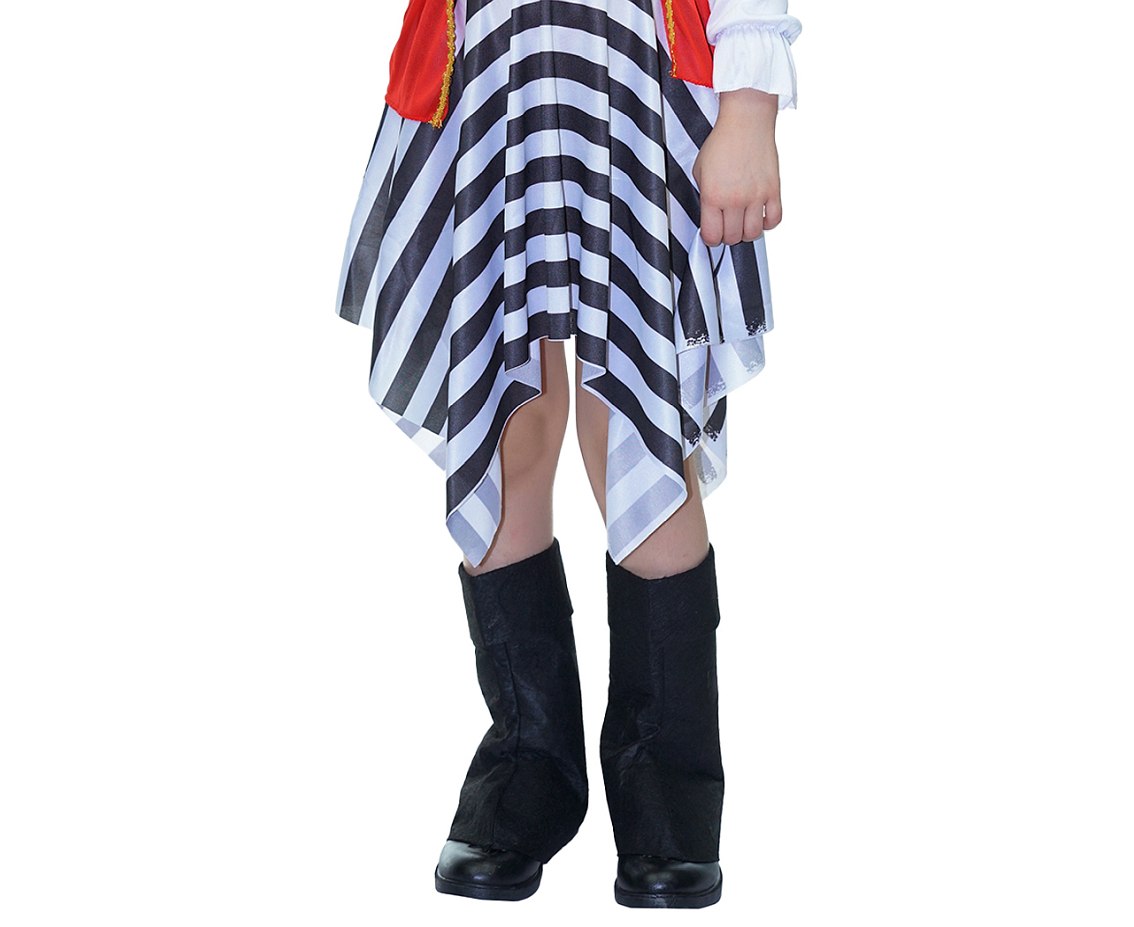 Zestaw dla dzieci Piratka (kapelusz, koszula, pasek, spódnica), rozm. 130/140 cm