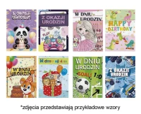 Laurka z brokatem B6B 117x167 Urodziny Dziecięce zest. 754 Dziecięce - Chłopiec, Dziewczynka