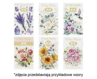 Laurka z cyframi na kółkach LO 115x190 Urodziny zest. 753 Kwiaty - Akwarela, Cyfry, Kobiece, Młodzieżowe