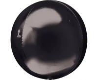 Balon foliowy 15", ORBZ kula czarna