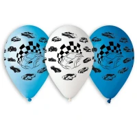Balony Gemar 12", pastel premium samochody, pastel 5szt.
