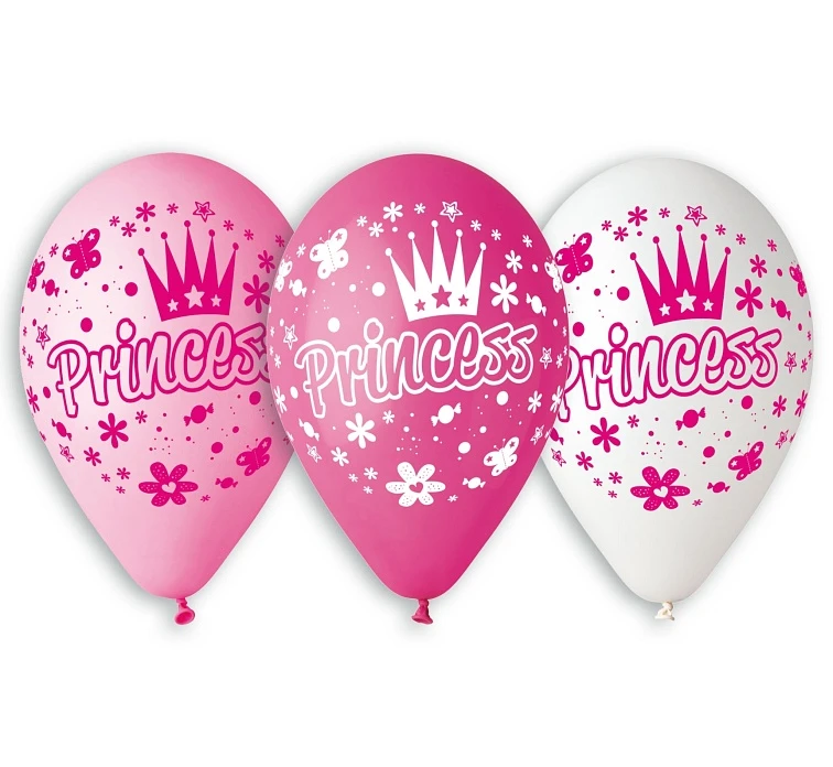 Balony Gemar 12", pastel premium księżniczki, 5szt.