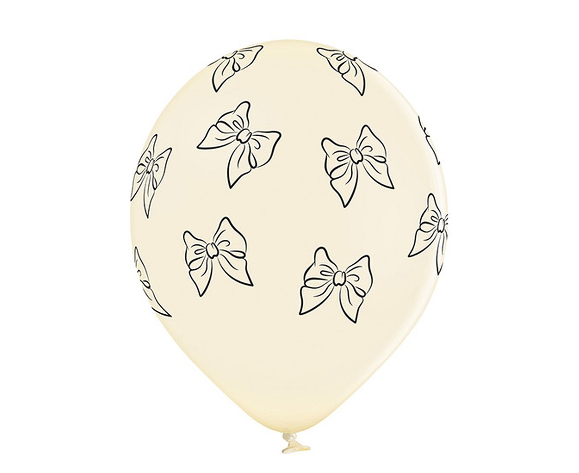 Balony Belbal 12", D11, Bows Vanilla, 6szt.