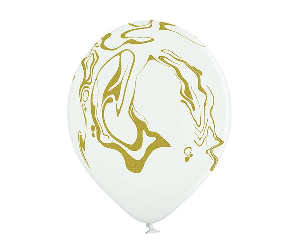 Balony Belbal 12", D11, marmurkowe, 6szt.