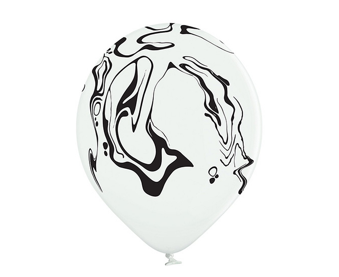Balony Belbal 12", D11, marmurkowe, 6szt.