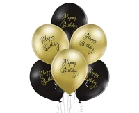 Balony Belbal 12", D11, happy birthday, 6szt.