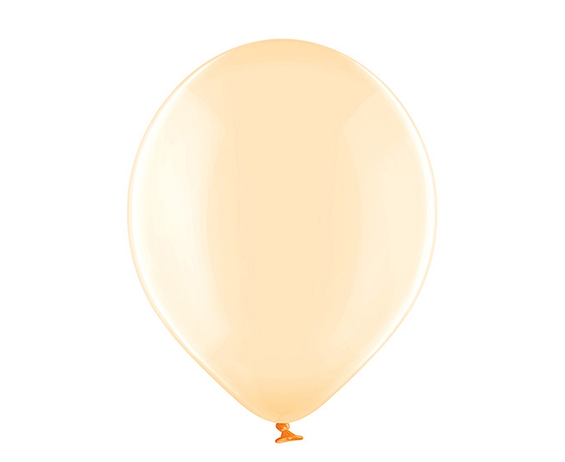 Balony Belbal 12", B105-047, (balloons clear soap orange) crystal pomarańczowe, 100szt. KK