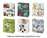 Torebka prezentowa T4 190x230x105 Ogólne zest. 114 Dziecięce - Chłopiec, 1 szt.