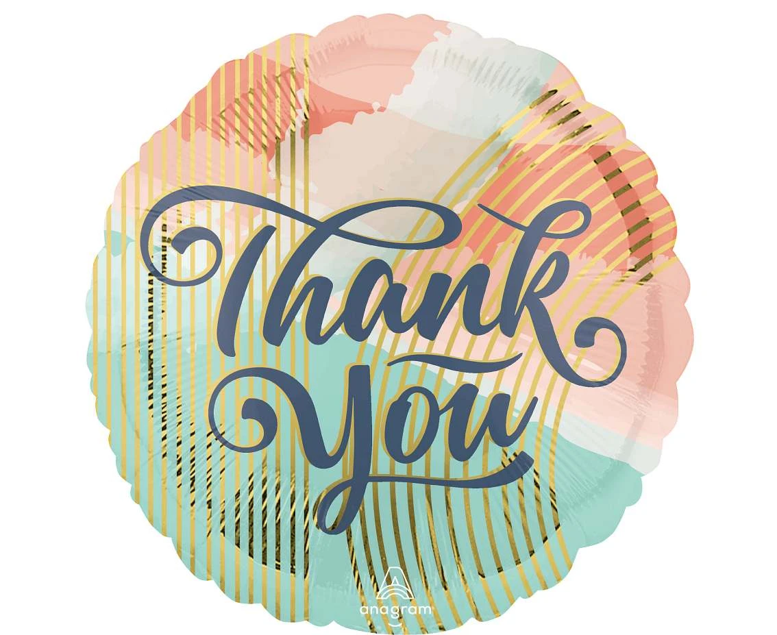 Balon foliowy 18" SHP -  Thank you pastel clouds KK