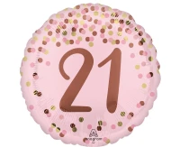 Balon foliowy 18" Pretty pink 21st birthday KK