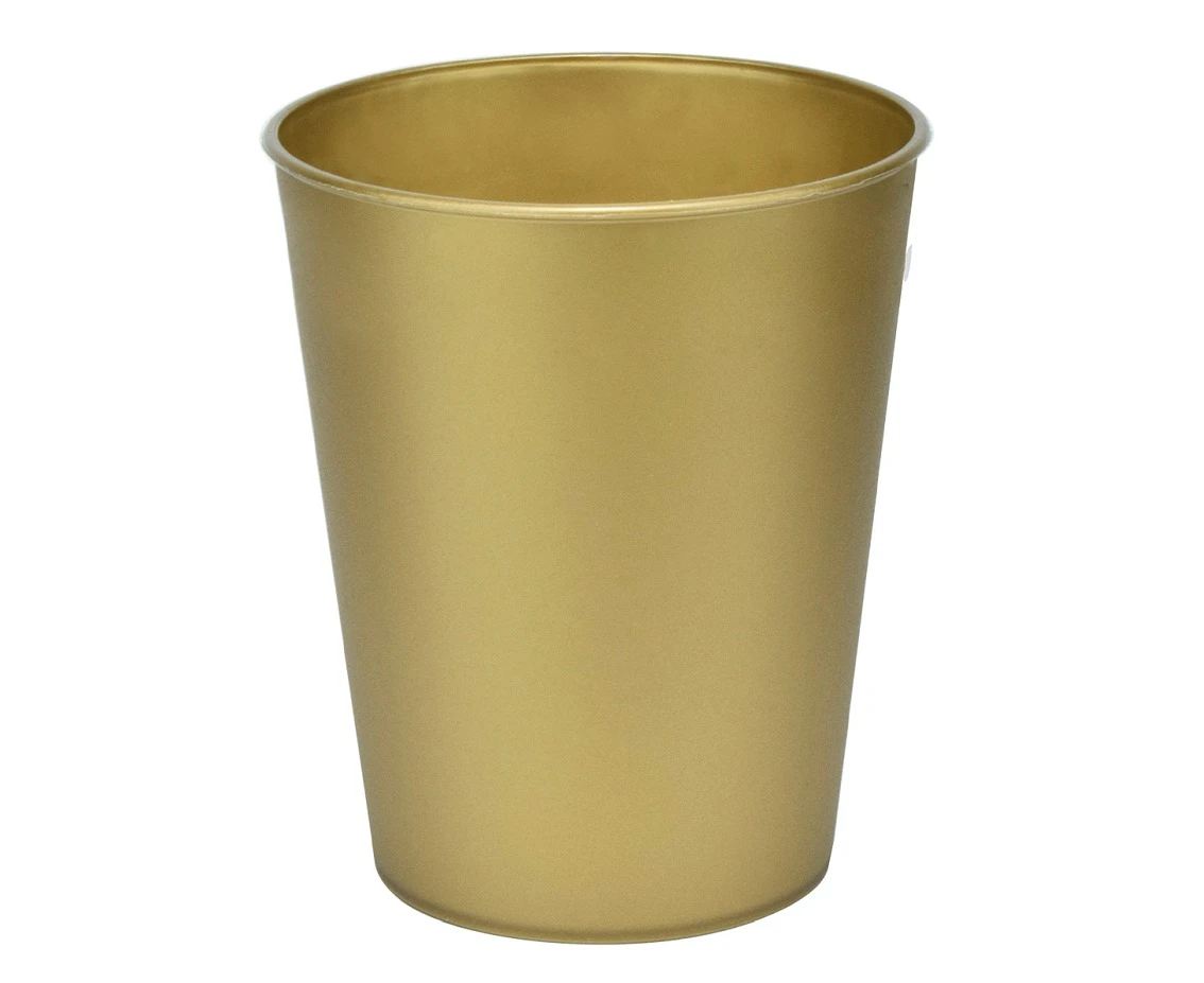 Kubeczki wielokrotnego użytku, złote, GOLD DECORATA PARTY, 4 szt.