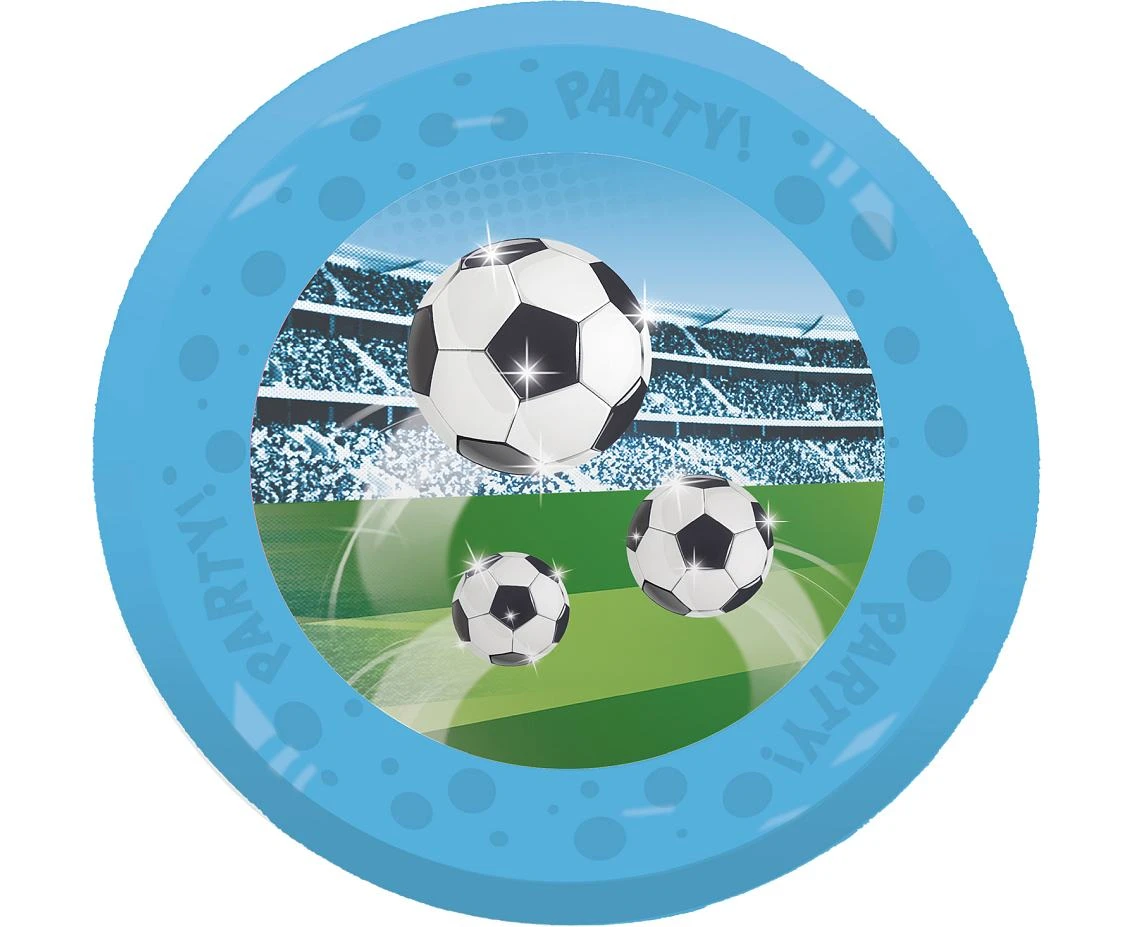 Talerzyki wielokrotnego użytku Soccer Fans, 21cm, 4 szt.