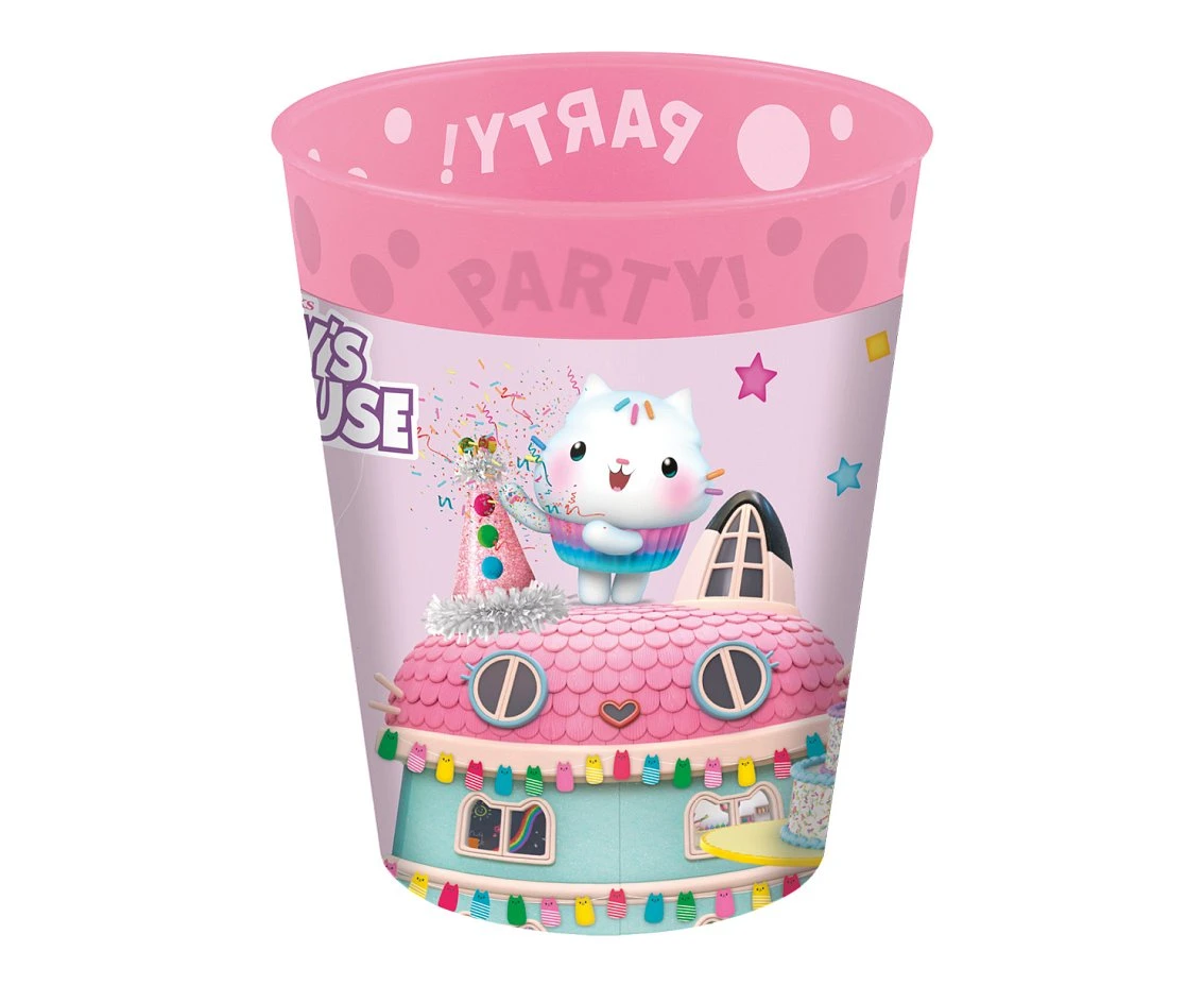 Kubeczki wielokrotnego użytku Gabby Dollhouse,  250 ml, 4 szt.